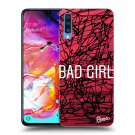 Picasee Silikónový čierny obal pre Samsung Galaxy A70 A705F - Bad girl