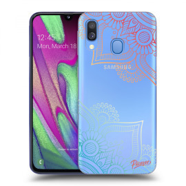 Picasee Silikónový prehľadný obal pre Samsung Galaxy A40 A405F - Flowers pattern