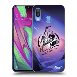 Picasee Silikónový čierny obal pre Samsung Galaxy A40 A405F - Wolf