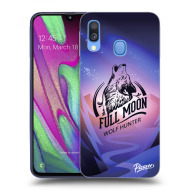 Picasee Silikónový čierny obal pre Samsung Galaxy A40 A405F - Wolf - cena, porovnanie