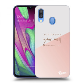 Picasee Silikónový čierny obal pre Samsung Galaxy A40 A405F - You create your own opportunities