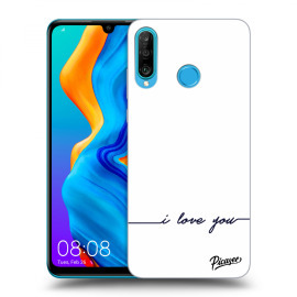 Picasee Silikónový prehľadný obal pre Huawei P30 Lite - I love you