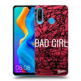 Picasee Silikónový prehľadný obal pre Huawei P30 Lite - Bad girl