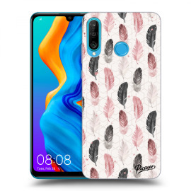 Picasee Silikónový čierny obal pre Huawei P30 Lite - Feather 2