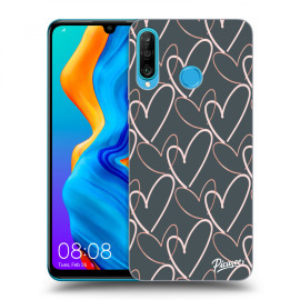 Picasee Silikónový čierny obal pre Huawei P30 Lite - Lots of love