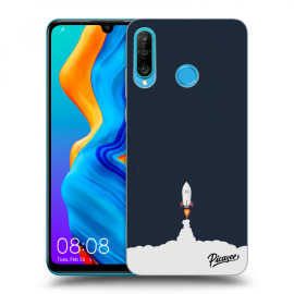 Picasee Silikónový čierny obal pre Huawei P30 Lite - Astronaut 2