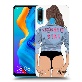 Picasee Silikónový čierny obal pre Huawei P30 Lite - Crossfit girl - nickynellow