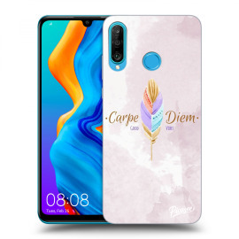 Picasee Silikónový čierny obal pre Huawei P30 Lite - Carpe Diem