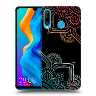 Picasee Silikónový čierny obal pre Huawei P30 Lite - Flowers pattern - cena, porovnanie