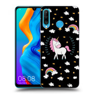 Picasee Silikónový čierny obal pre Huawei P30 Lite - Unicorn star heaven - cena, porovnanie