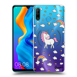 Picasee Silikónový prehľadný obal pre Huawei P30 Lite - Unicorn star heaven