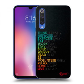 Picasee Silikónový čierny obal pre Xiaomi Mi 9 SE - Motto life