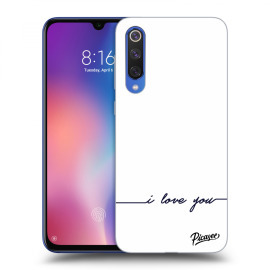 Picasee Silikónový čierny obal pre Xiaomi Mi 9 SE - I love you