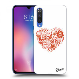 Picasee Silikónový čierny obal pre Xiaomi Mi 9 SE - Big heart