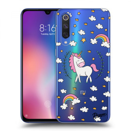 Picasee Silikónový prehľadný obal pre Xiaomi Mi 9 SE - Unicorn star heaven