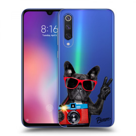 Picasee Silikónový prehľadný obal pre Xiaomi Mi 9 SE - French Bulldog