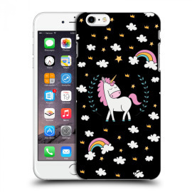 Picasee Silikónový čierny obal pre Apple iPhone 6 Plus/6S Plus - Unicorn star heaven