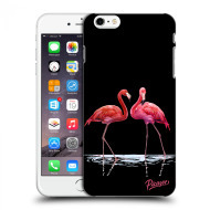 Picasee Silikónový čierny obal pre Apple iPhone 6 Plus/6S Plus - Flamingos couple - cena, porovnanie