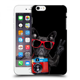 Picasee Silikónový čierny obal pre Apple iPhone 6 Plus/6S Plus - French Bulldog