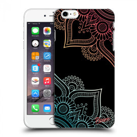 Picasee Silikónový čierny obal pre Apple iPhone 6 Plus/6S Plus - Flowers pattern