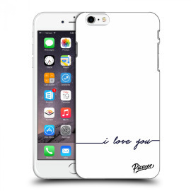 Picasee Silikónový čierny obal pre Apple iPhone 6 Plus/6S Plus - I love you