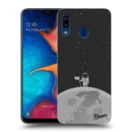 Picasee Silikónový prehľadný obal pre Samsung Galaxy A20e A202F - Astronaut