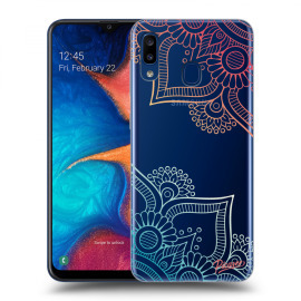 Picasee Silikónový prehľadný obal pre Samsung Galaxy A20e A202F - Flowers pattern