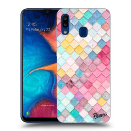 Picasee Silikónový prehľadný obal pre Samsung Galaxy A20e A202F - Colorful roof