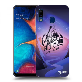 Picasee Silikónový prehľadný obal pre Samsung Galaxy A20e A202F - Wolf