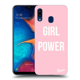 Picasee Silikónový čierny obal pre Samsung Galaxy A20e A202F - Girl Power