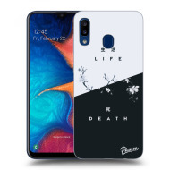 Picasee Silikónový čierny obal pre Samsung Galaxy A20e A202F - Life - Death - cena, porovnanie