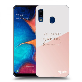 Picasee Silikónový čierny obal pre Samsung Galaxy A20e A202F - You create your own opportunities