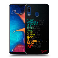 Picasee Silikónový čierny obal pre Samsung Galaxy A20e A202F - Motto life - cena, porovnanie