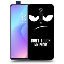 Picasee Silikónový čierny obal pre Xiaomi Mi 9T (Pro) - Don't Touch My Phone