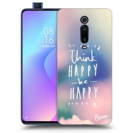 Picasee Silikónový čierny obal pre Xiaomi Mi 9T (Pro) - Think happy be happy