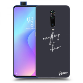 Picasee Silikónový čierny obal pre Xiaomi Mi 9T (Pro) - Everything is a choice