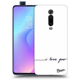 Picasee Silikónový čierny obal pre Xiaomi Mi 9T (Pro) - I love you