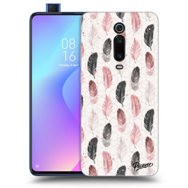 Picasee Silikónový čierny obal pre Xiaomi Mi 9T (Pro) - Feather 2