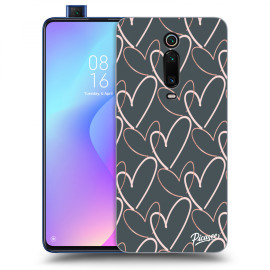 Picasee Silikónový čierny obal pre Xiaomi Mi 9T (Pro) - Lots of love