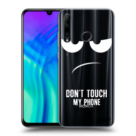 Picasee Silikónový prehľadný obal pre Honor 20 Lite - Don't Touch My Phone