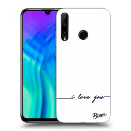 Picasee Silikónový prehľadný obal pre Honor 20 Lite - I love you