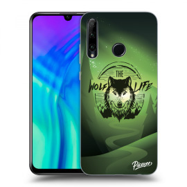 Picasee Silikónový prehľadný obal pre Honor 20 Lite - Wolf life