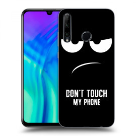 Picasee Silikónový čierny obal pre Honor 20 Lite - Don't Touch My Phone