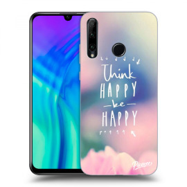 Picasee Silikónový čierny obal pre Honor 20 Lite - Think happy be happy