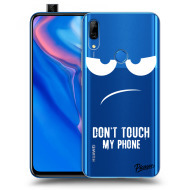 Picasee Silikónový prehľadný obal pre Huawei P Smart Z - Don't Touch My Phone - cena, porovnanie