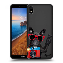 Picasee Silikónový prehľadný obal pre Xiaomi Redmi 7A - French Bulldog