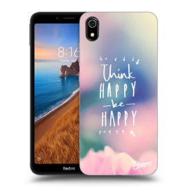 Picasee Silikónový prehľadný obal pre Xiaomi Redmi 7A - Think happy be happy