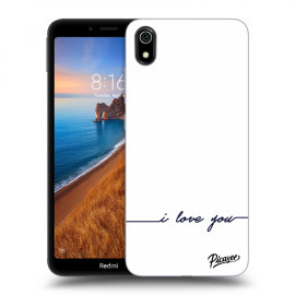 Picasee Silikónový prehľadný obal pre Xiaomi Redmi 7A - I love you