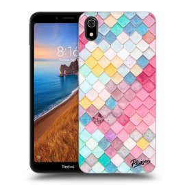 Picasee Silikónový prehľadný obal pre Xiaomi Redmi 7A - Colorful roof