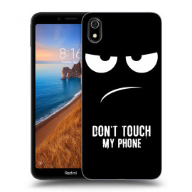 Picasee Silikónový čierny obal pre Xiaomi Redmi 7A - Don't Touch My Phone